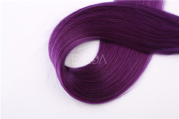 Violet human hair tape hair extension  ZJ0049